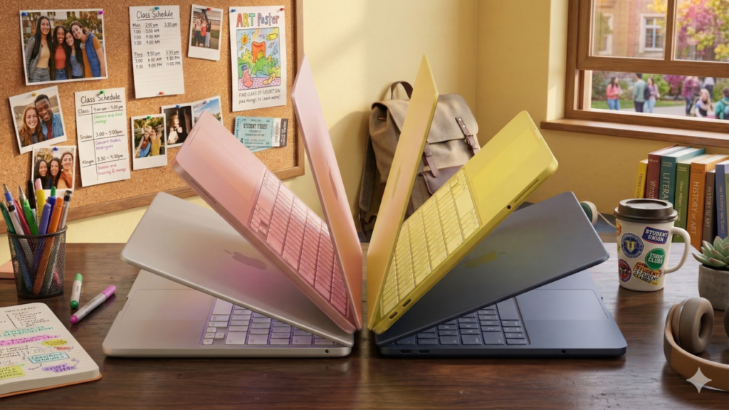 MacBook Neo disponible en colores Silver Indigo Blush y Citrus