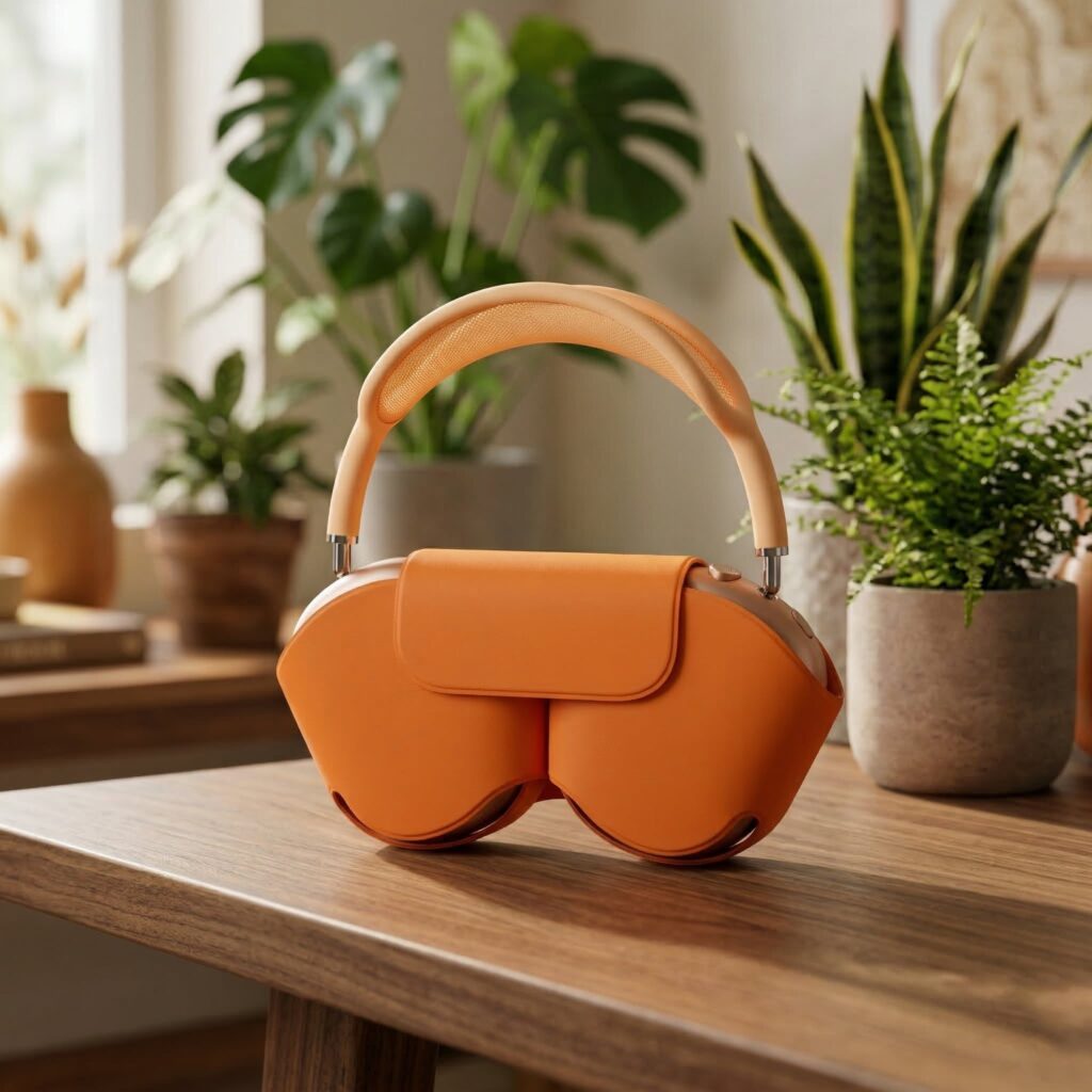 Airpods Max naranjas con Smart Case