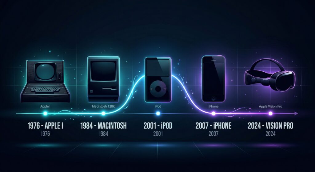 Apple cumple 50 años: Del Garaje de Jobs a la computación espacial gemini generated image 3lk74i3lk74i3lk7