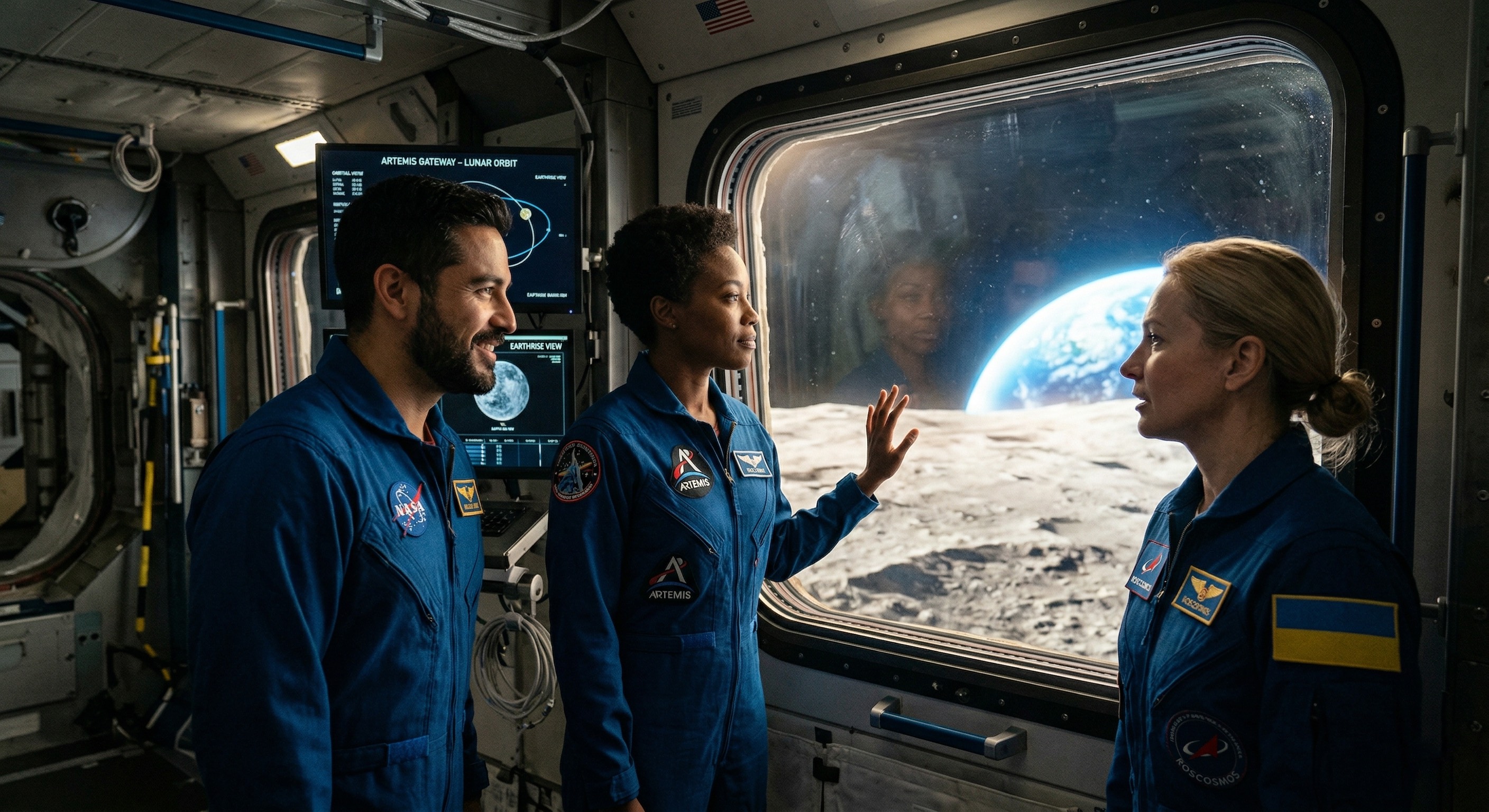 De Apollo a Artemis: Un regreso que cambiará la tecnología para siempre La primera mujer y la primera persona de color que viajarán a la Luna en la misión Artemis de la NASA.