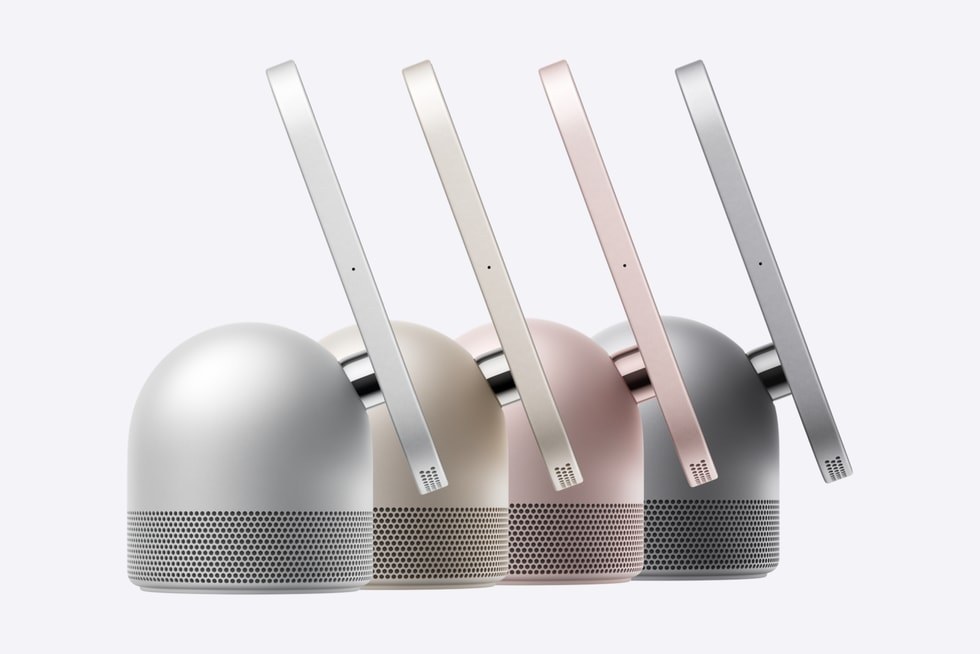HomeView de Apple en plata, blanco estrella, rose pink y gris espacial