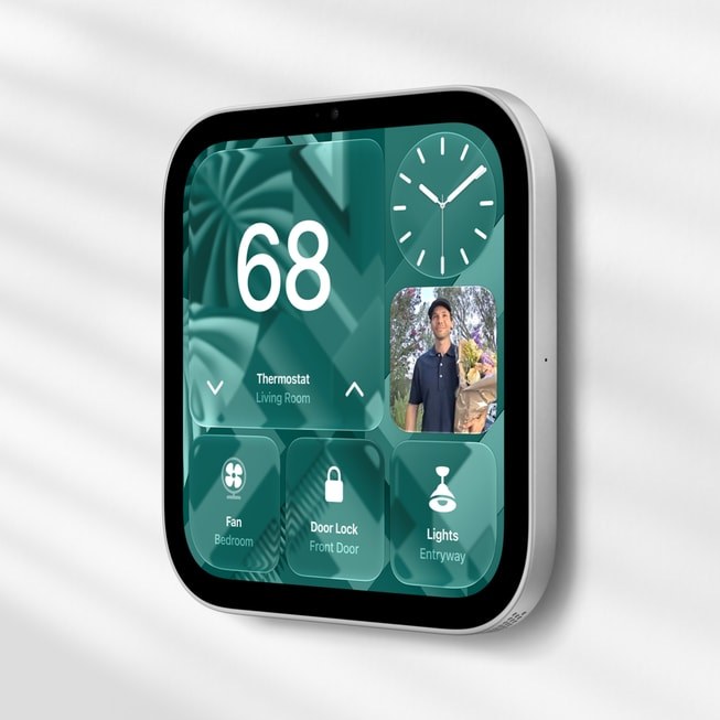 Modelo de HomeView fijado a la pared