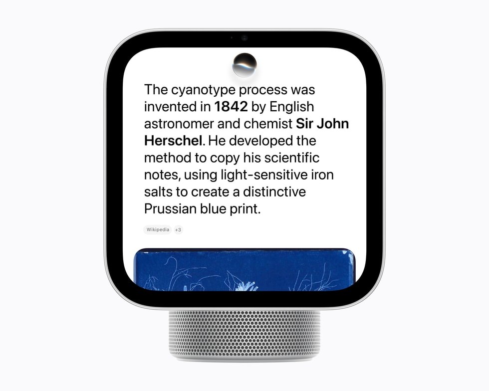 Siri AI respondiendo una pregunta en la pantalla del HomeView